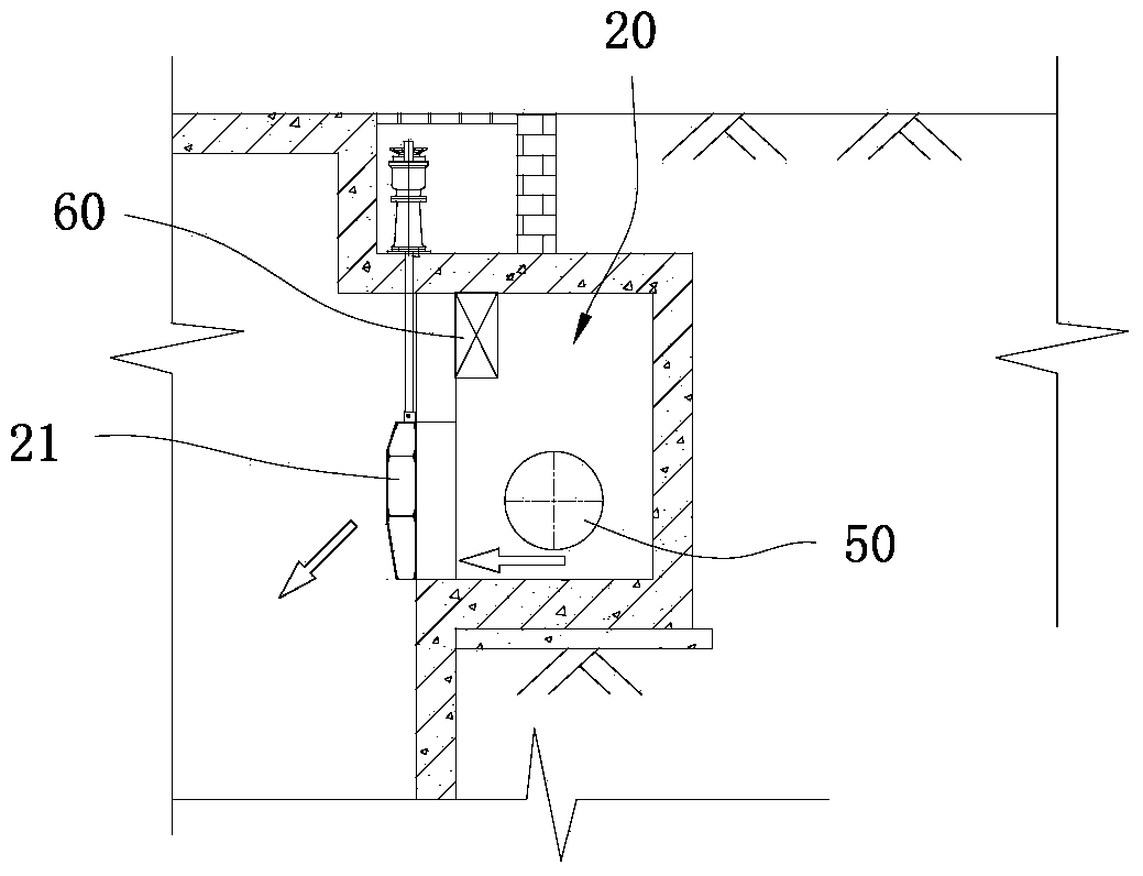 Initial rainwater and rain-sewage mixed overflow water storage pond facility with flood peak reduction function