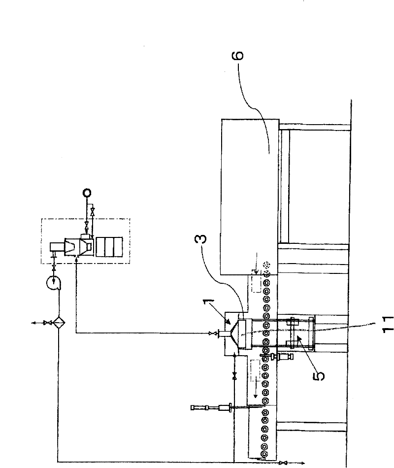 Cooling device for powder burned by saggar