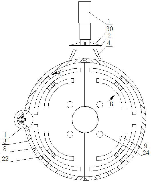 Dust removal device for aluminum honeycomb panel decoiler