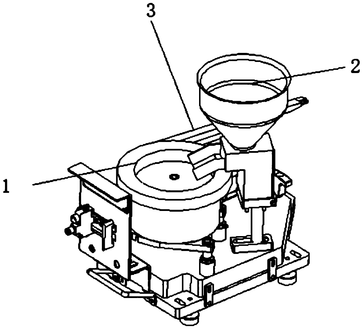 Six-face visual inspection and material discharging sorting mechanism