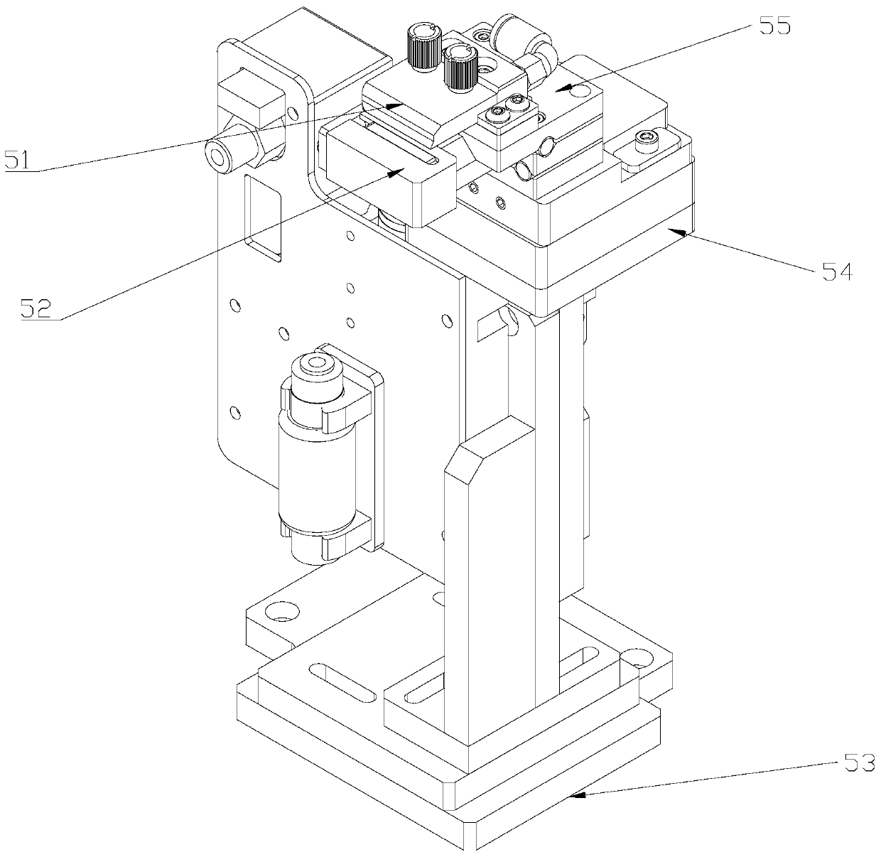 Six-face visual inspection and material discharging sorting mechanism