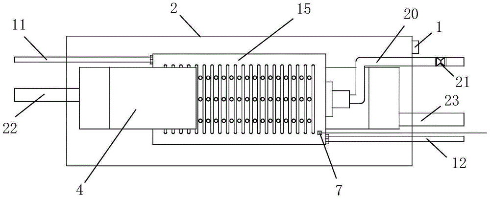 A waste heat energy heat exchange system based on a phase change heat storage tank