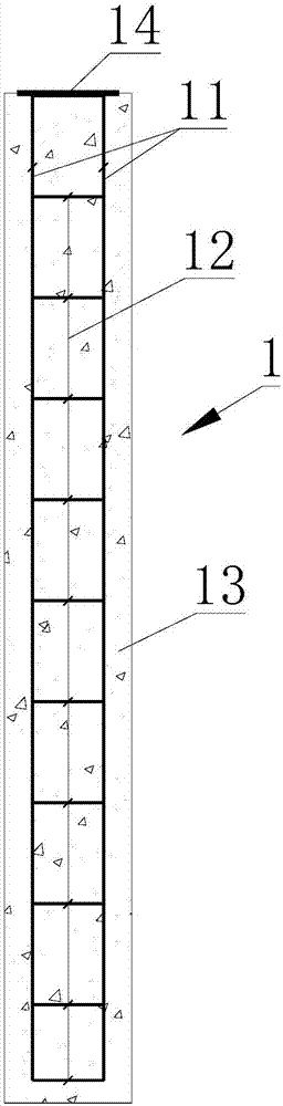 Foundation pile for photovoltaic bracket in frozen soil area and manufacturing method thereof