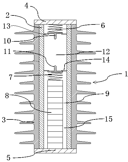 Composite insulated metallic oxide arrester