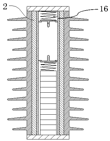 Composite insulated metallic oxide arrester