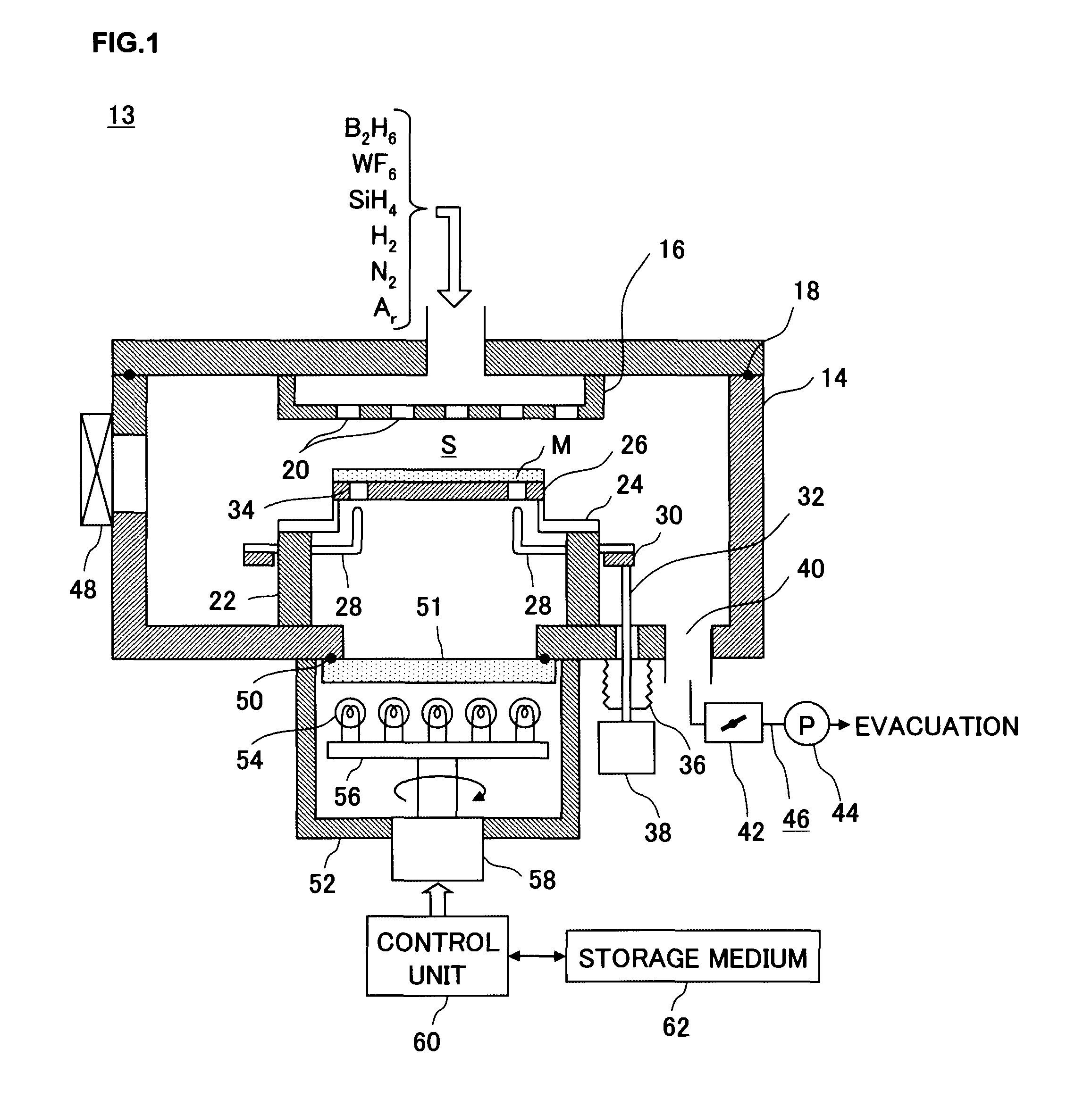 Method for forming tungsten film at a surface of a processing target material, film-forming apparatus, storage medium and semiconductor device with a tungsten film