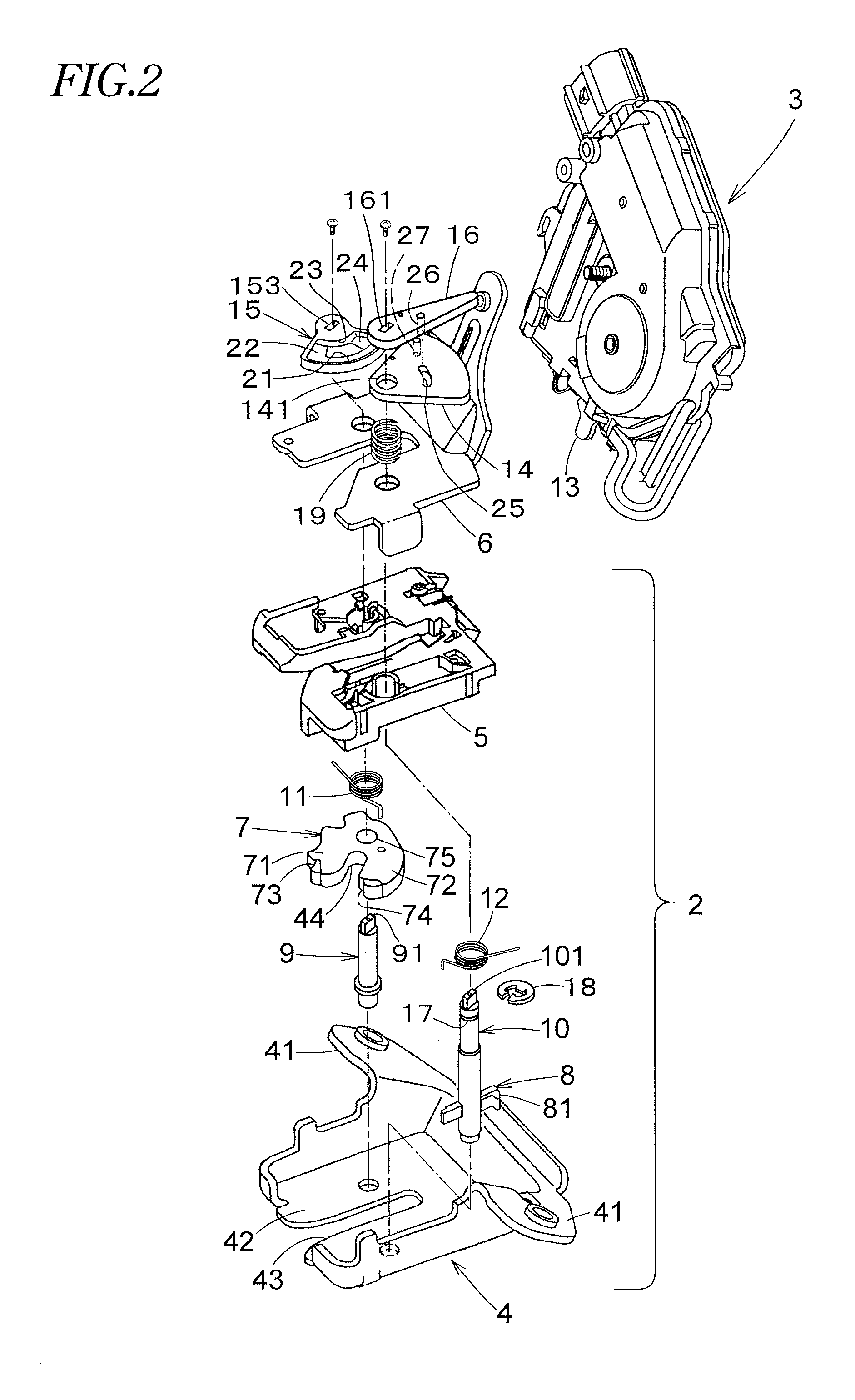 Motor-vehicle door latch device