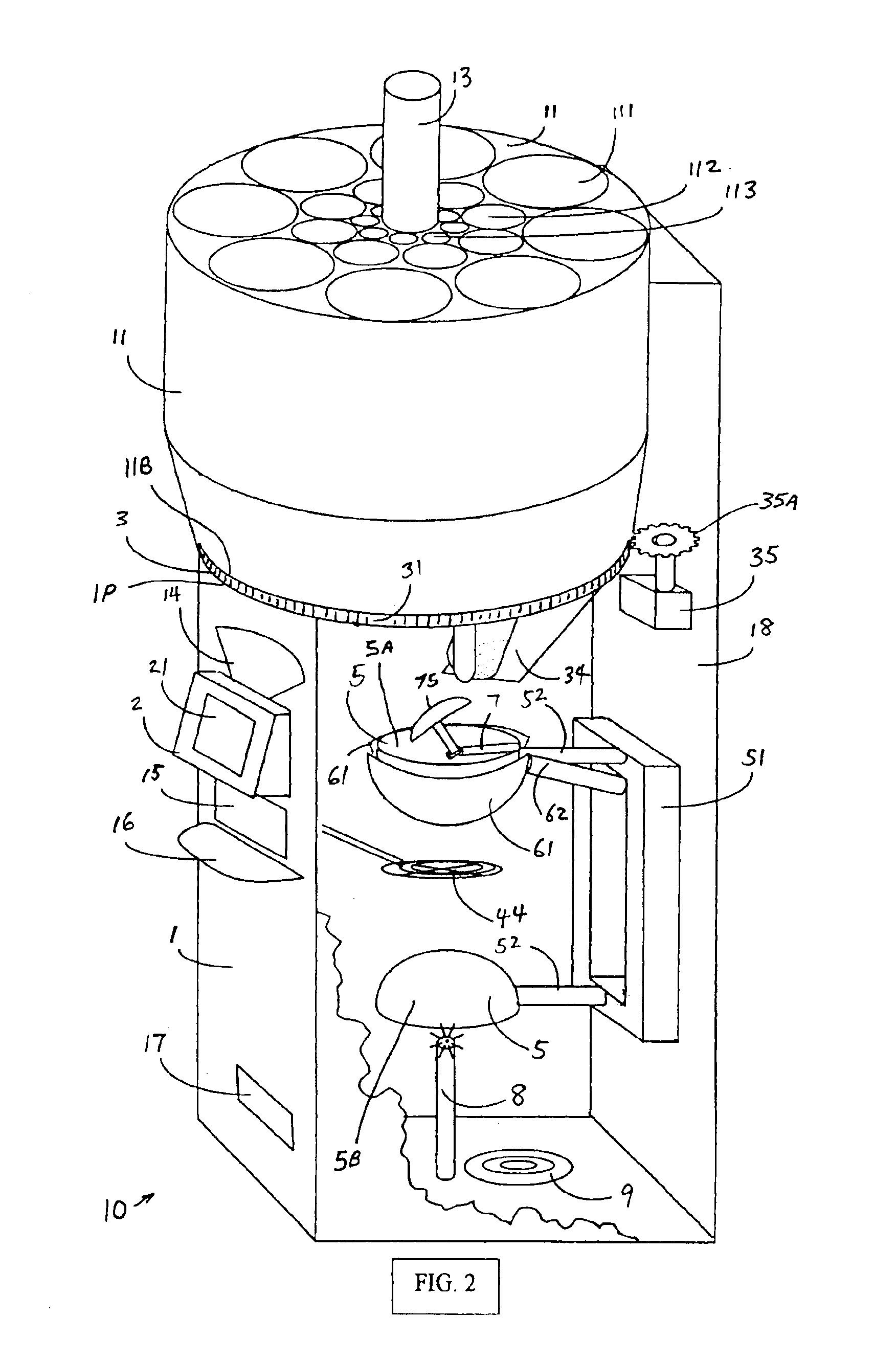 Automatic cooking and vending machine