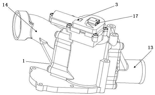 Sealing structure of valve and electric control throttle valve with same