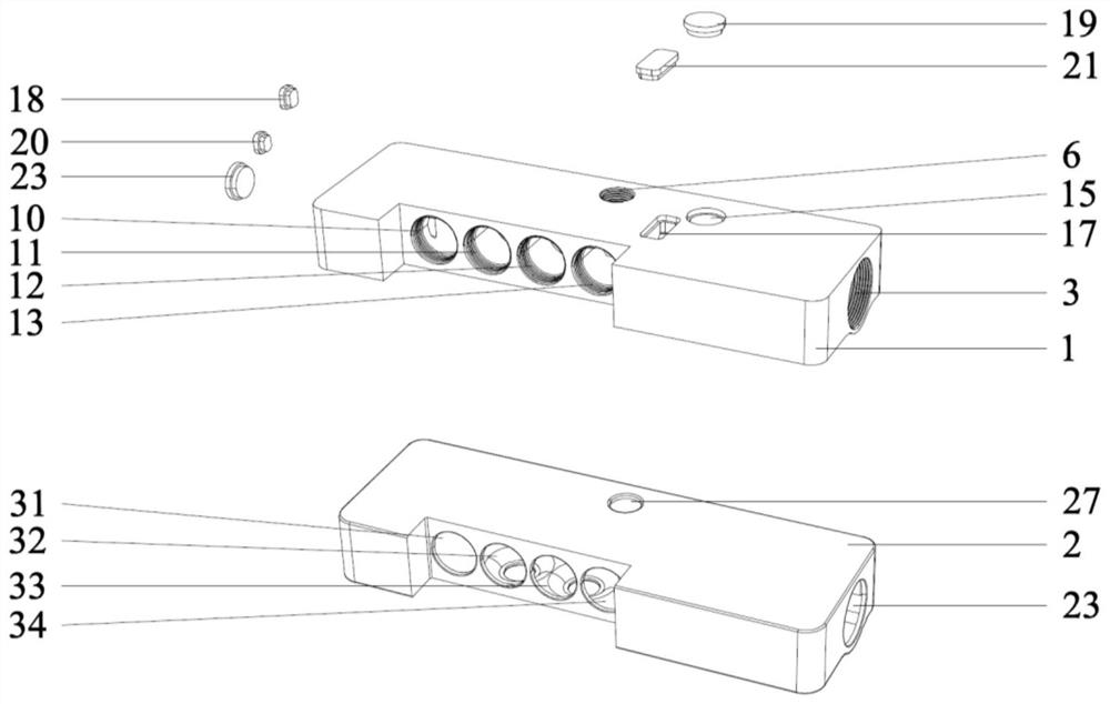 Composite structure plastic faucet main body and manufacturing method thereof