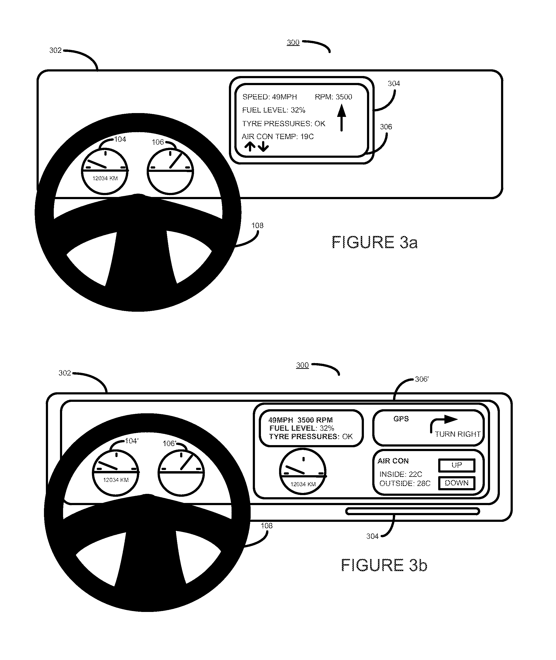 Dashboard display method and apparatus