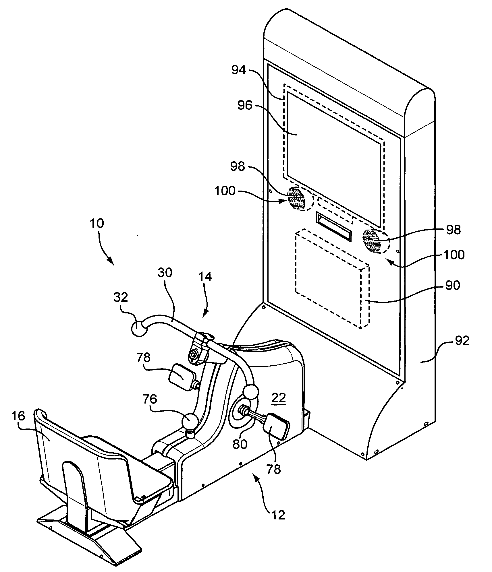 Exercise simulator and method for encouraging exercise