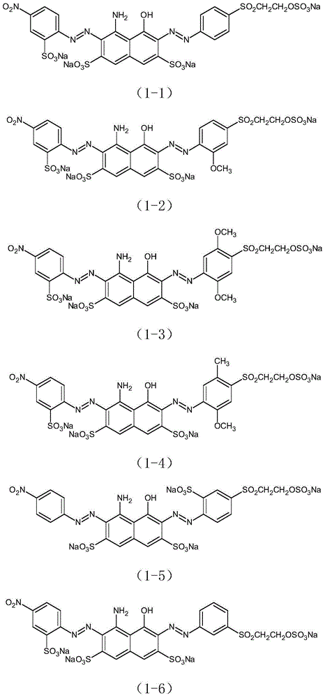 Green reactive dye and preparation method thereof