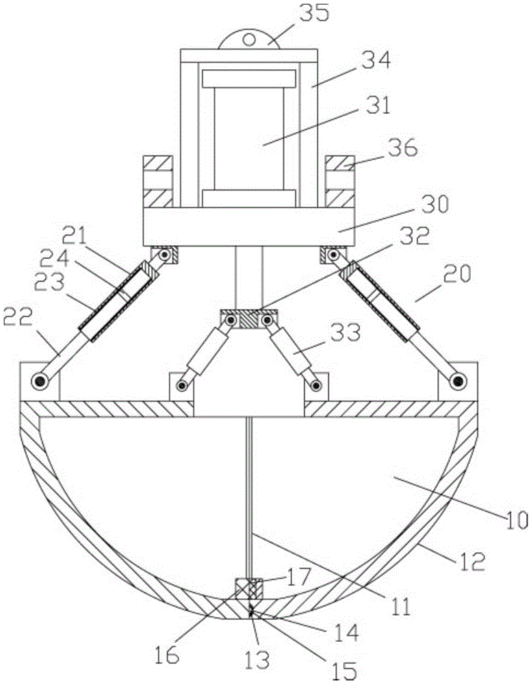 Novel hydraulic sludge grab bucket