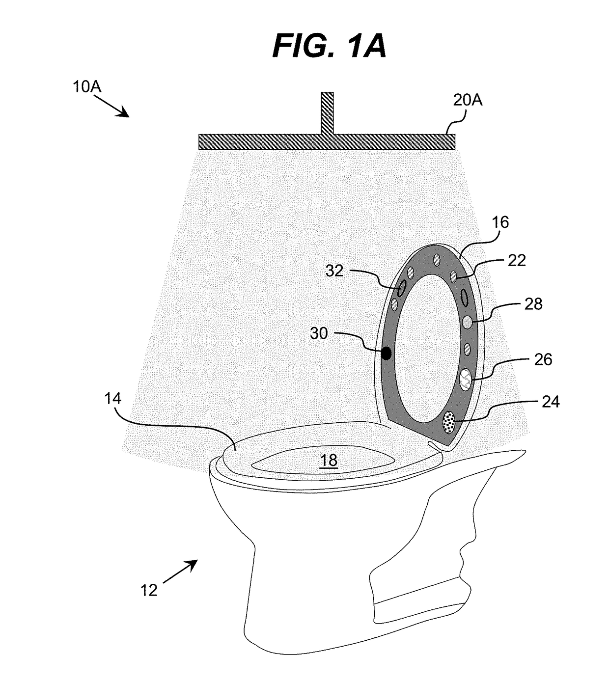 Ultraviolet-based bathroom surface sanitization