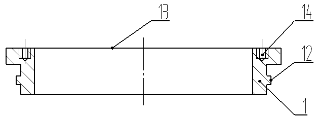 Solid motor nozzle blank assembly, production method thereof and mold for use