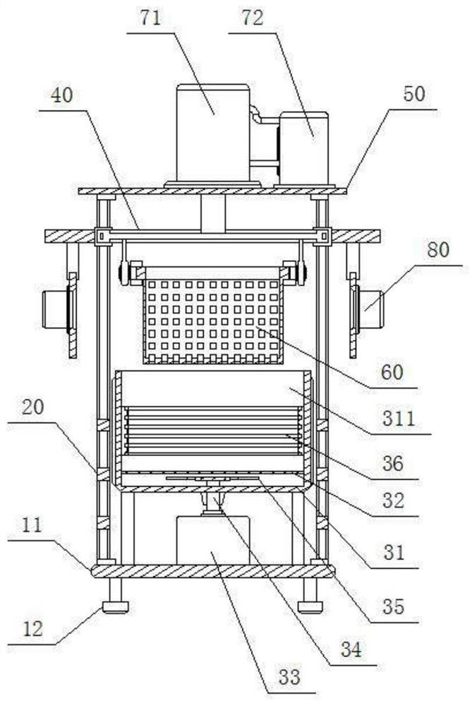 Outer surface treatment device for casting machining and working method thereof