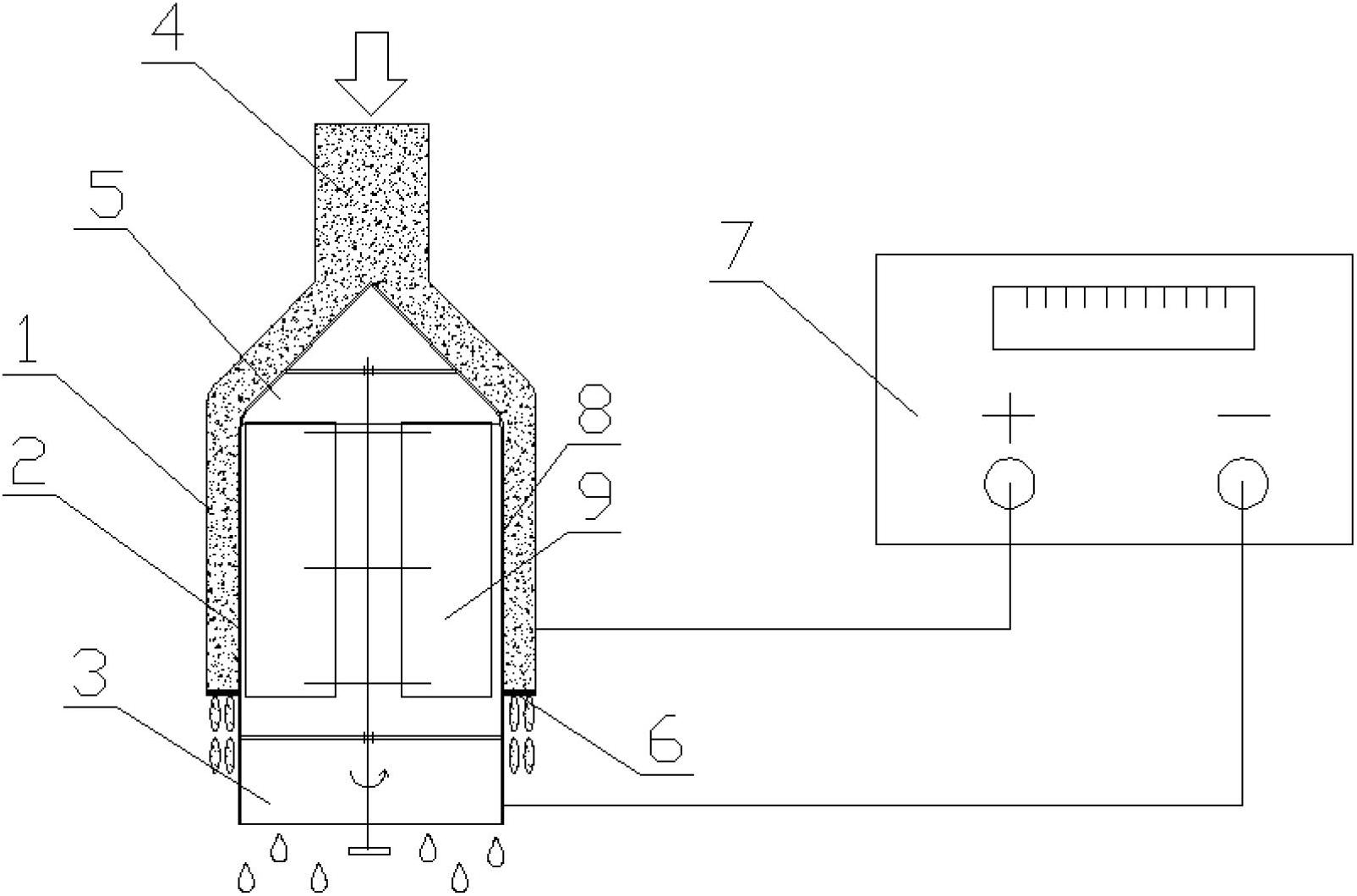 Sludge dewatering and granulating device and method with synergic effect of annular electric field and pressure