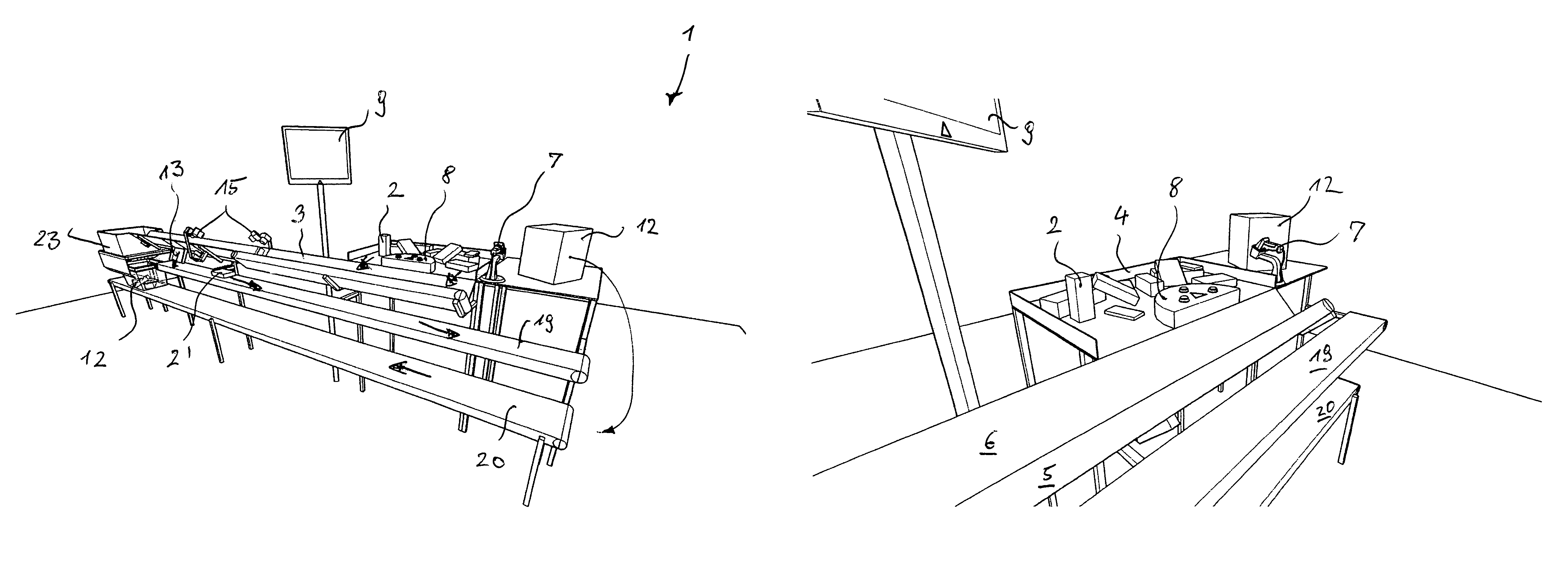 Device and process for recognizing and guiding individually packaged products with a code