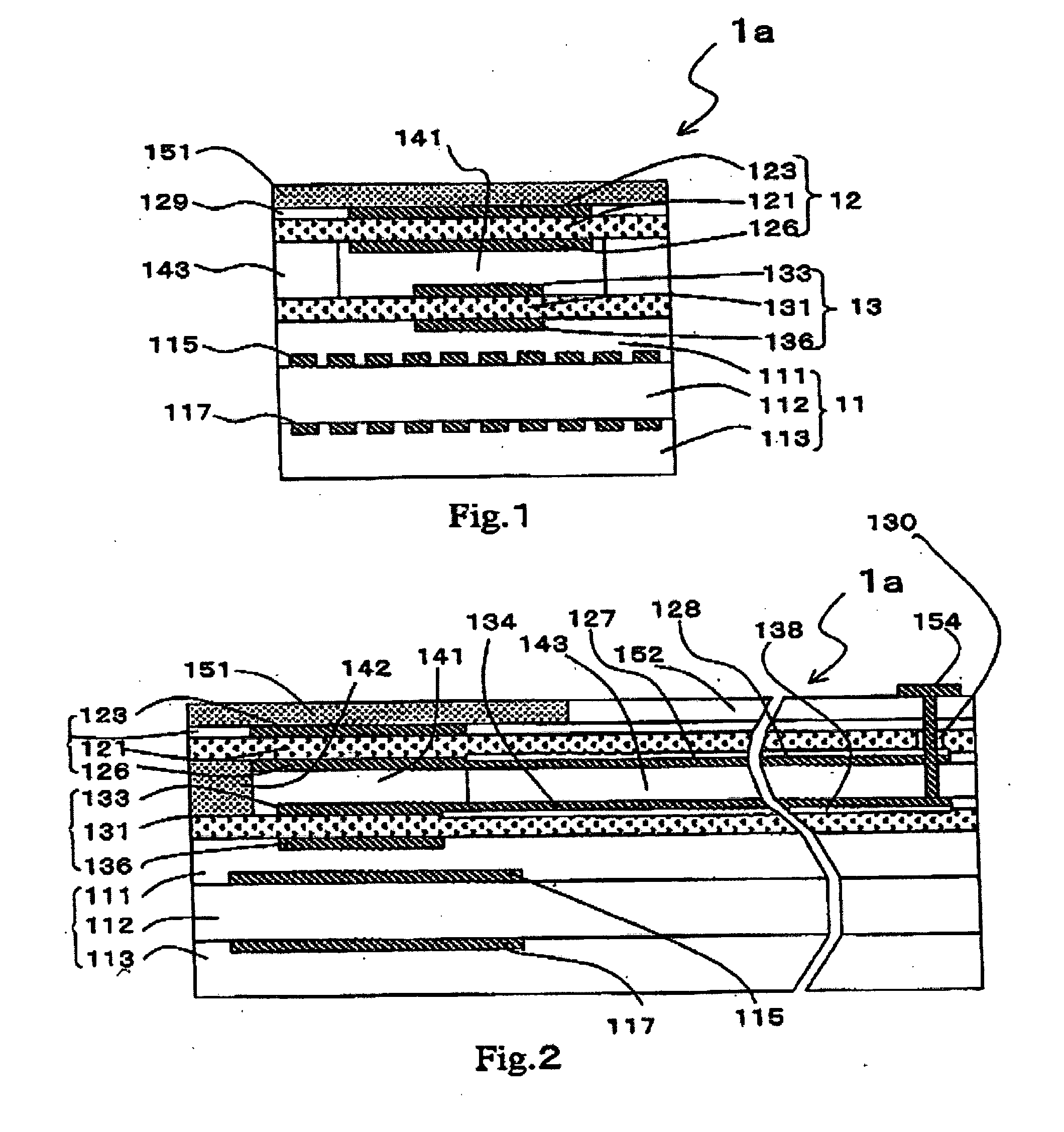 Gas sensor having a laminate comprising solid electrolyte layers and alumina substrate