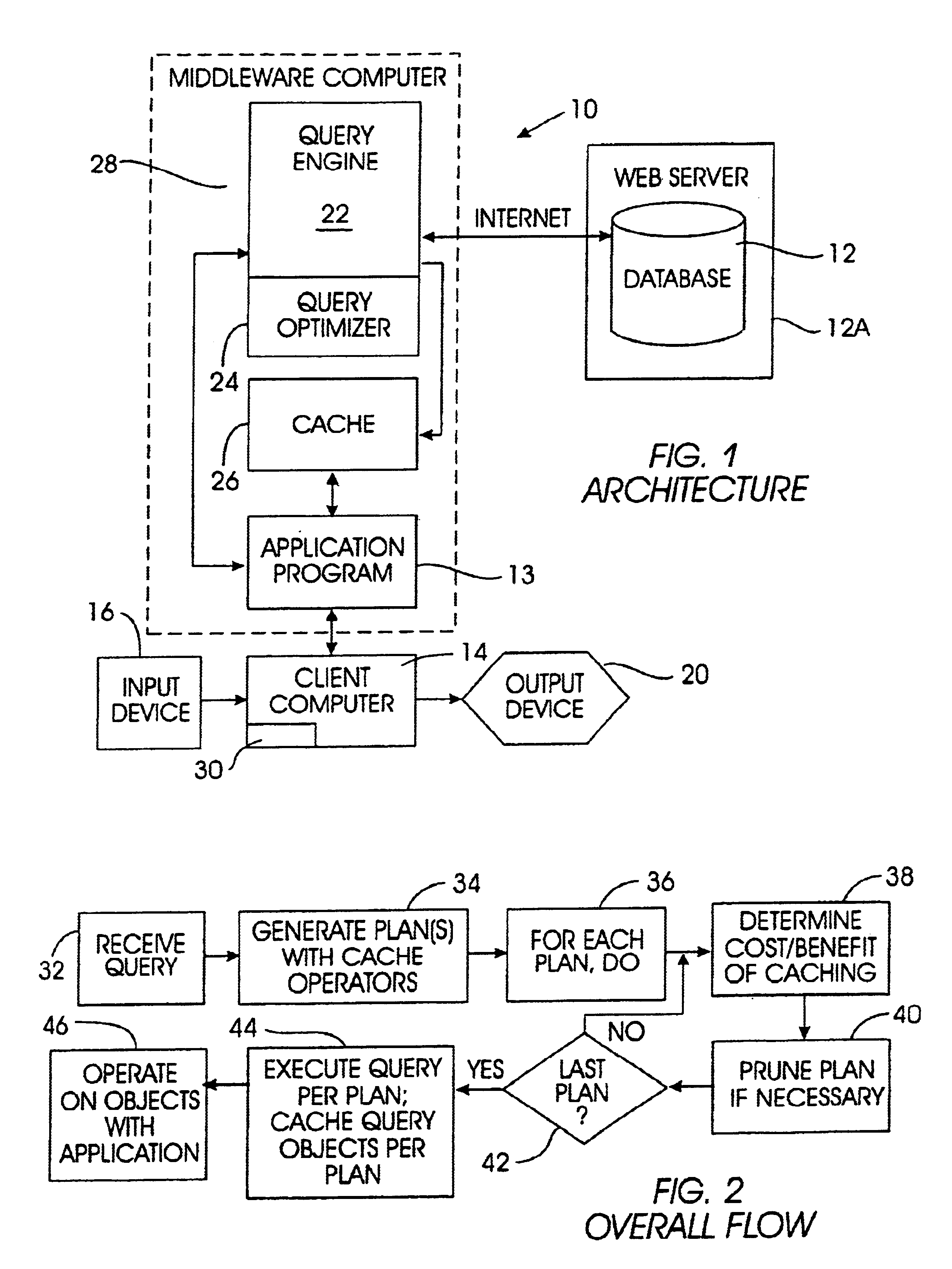 System and method for loading a cache with query results