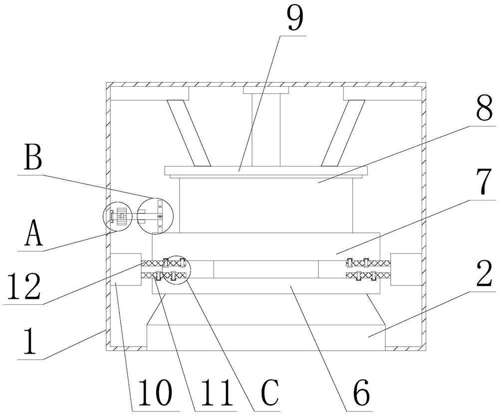 Vehicle-mounted display screen brightness slow-changing device and brightness slow-changing method thereof