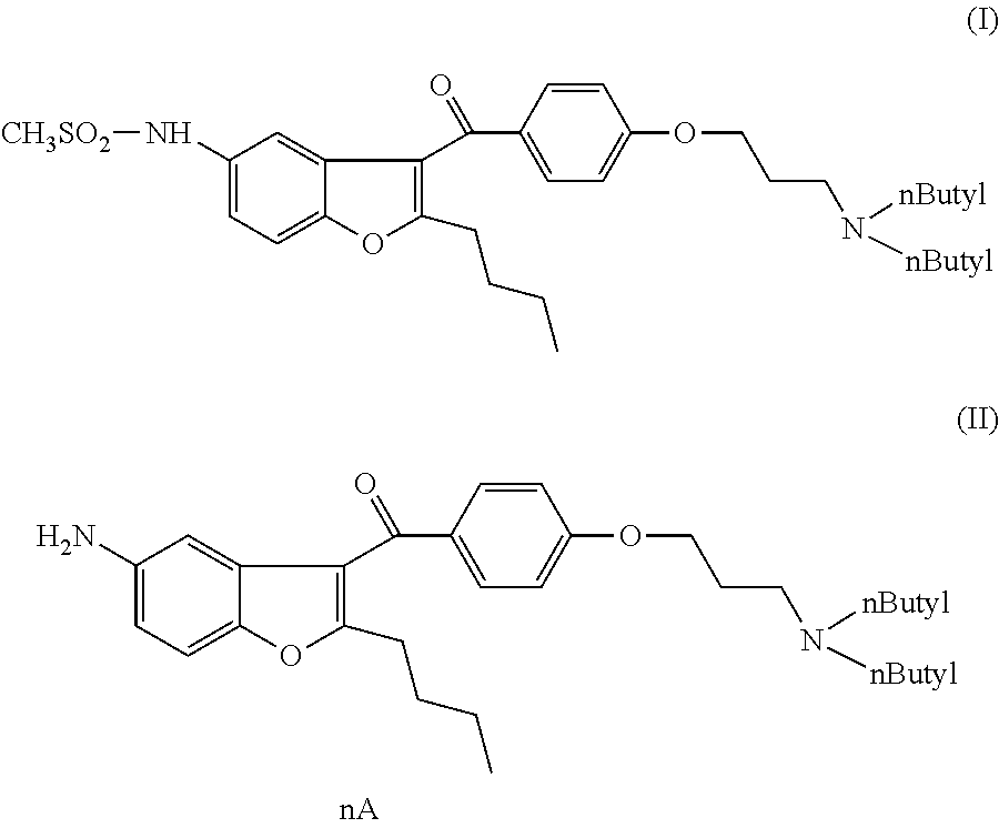 Process for preparation of dronedarone by mesylation