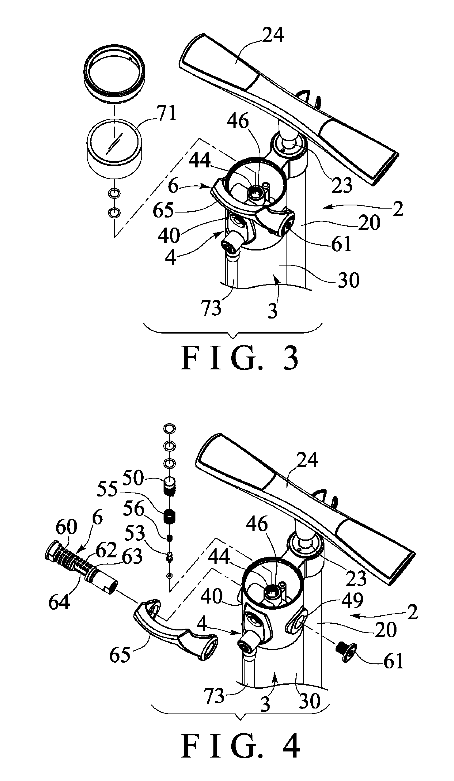 Hand pump with air storage tank