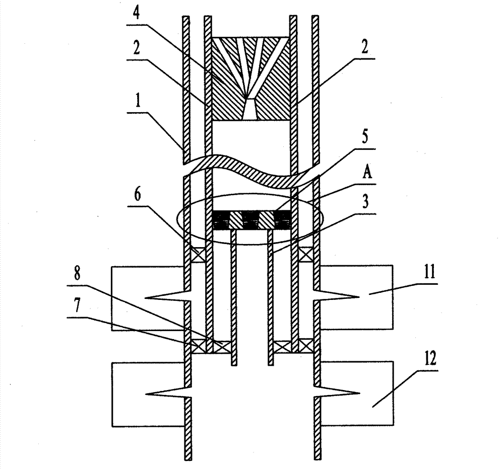 Pressure-adjustable uniform-dryness layered steam distributing tool