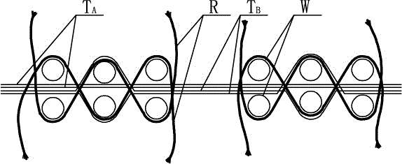 A kind of double-sided cut pile velvet fabric and its weaving method