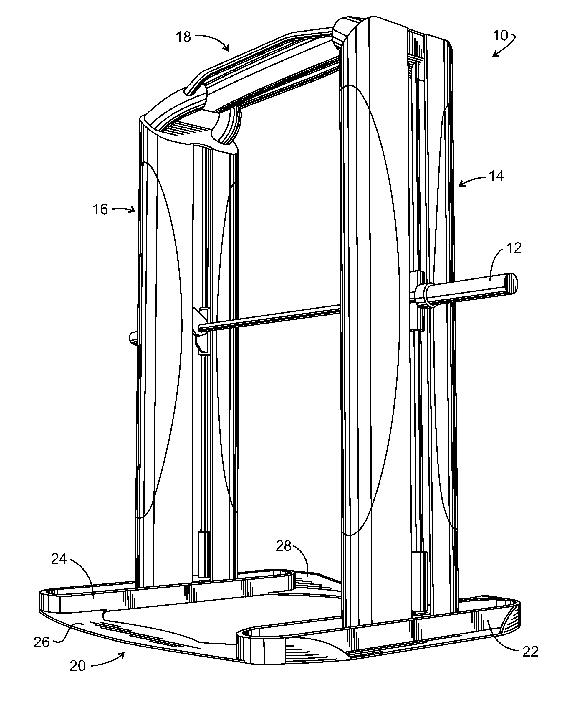 Weight lifting power machine with slave rack