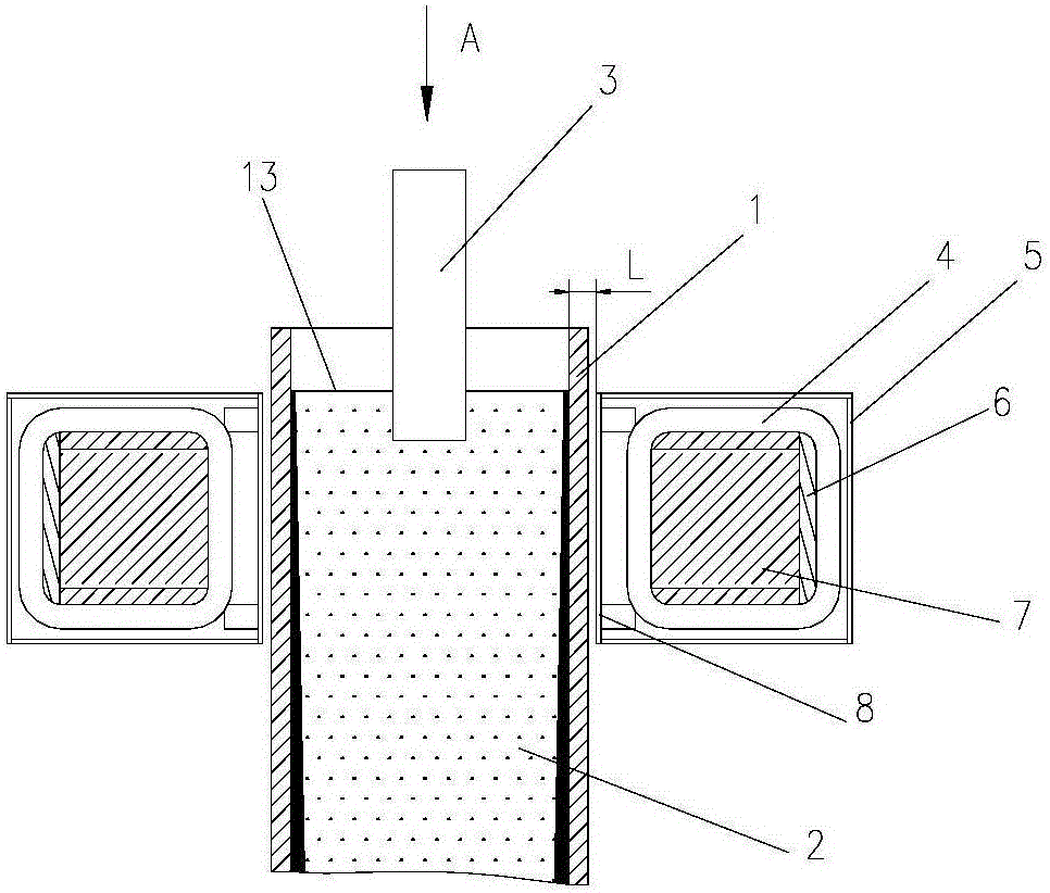 Square and round billet continuous casting meniscus electromagnetic stirring system and method with magnetic shielding and multi-mode