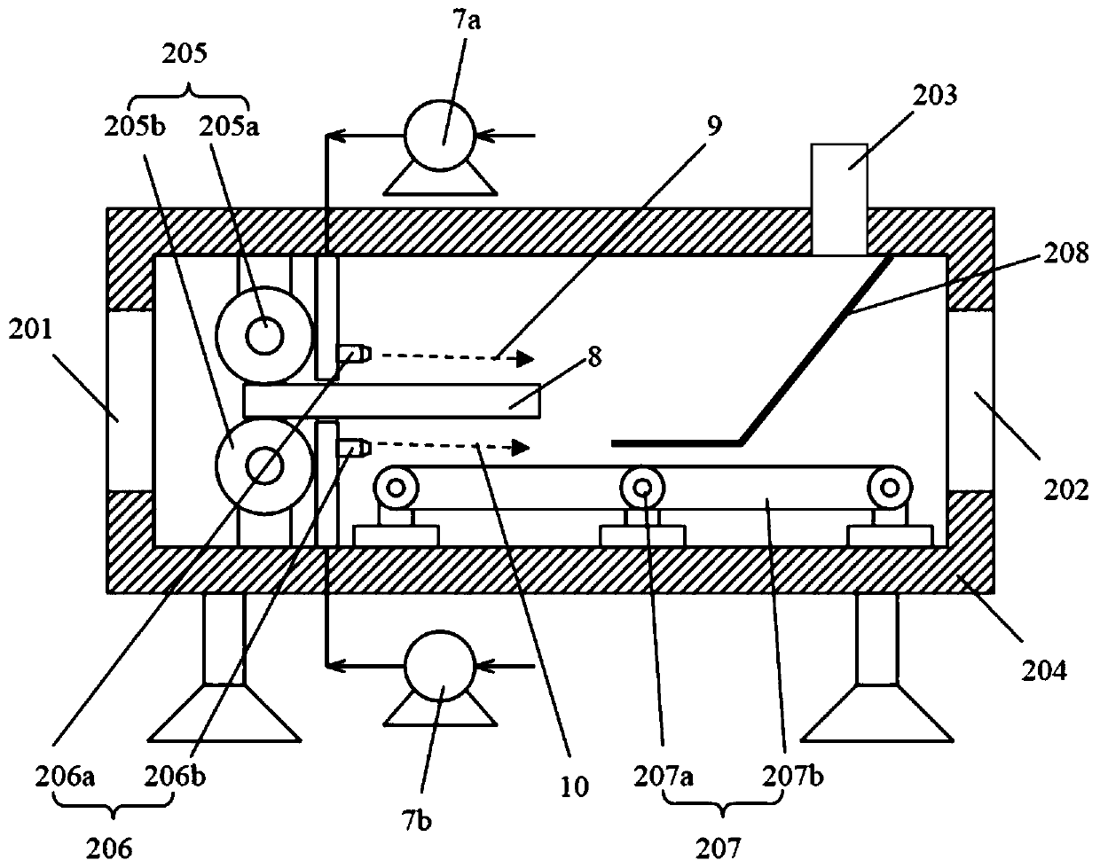 A physical dryer for preparing composite airgel self-insulating formwork