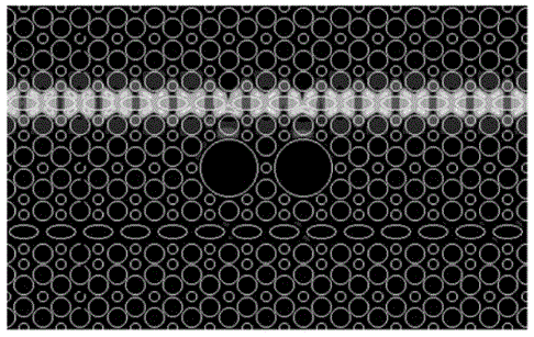 Terahertz wave polarization beam splitter based on multiple dielectric cylinder structures