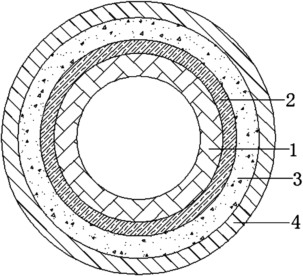 Impact-resistant non-flammable fire-fighting water pipe and manufacturing method thereof