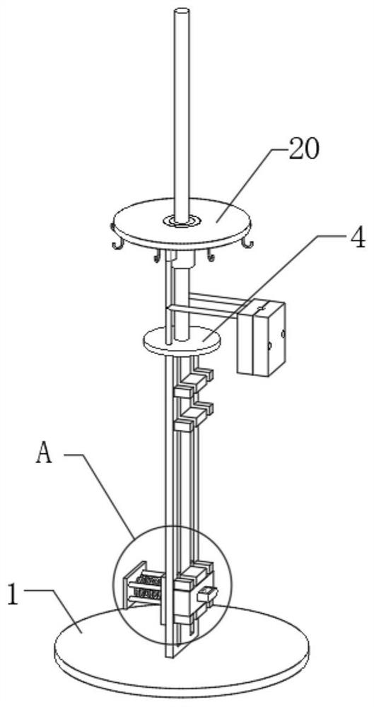 Blood transfusion bag hanging bracket for nursing of department of hematopathology