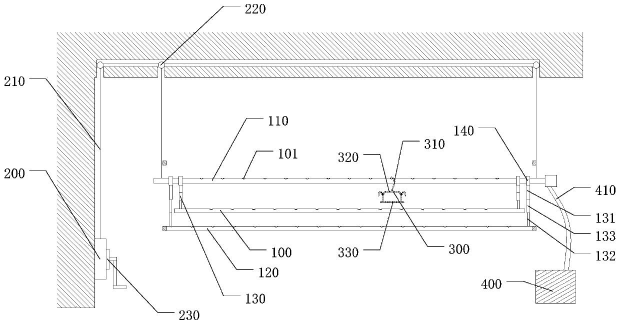 Clothes drying device that smooths out wrinkles