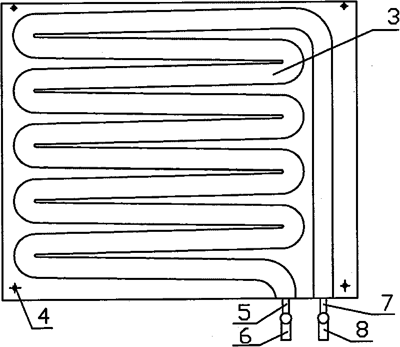 Heat converter of plate-type gas water heater