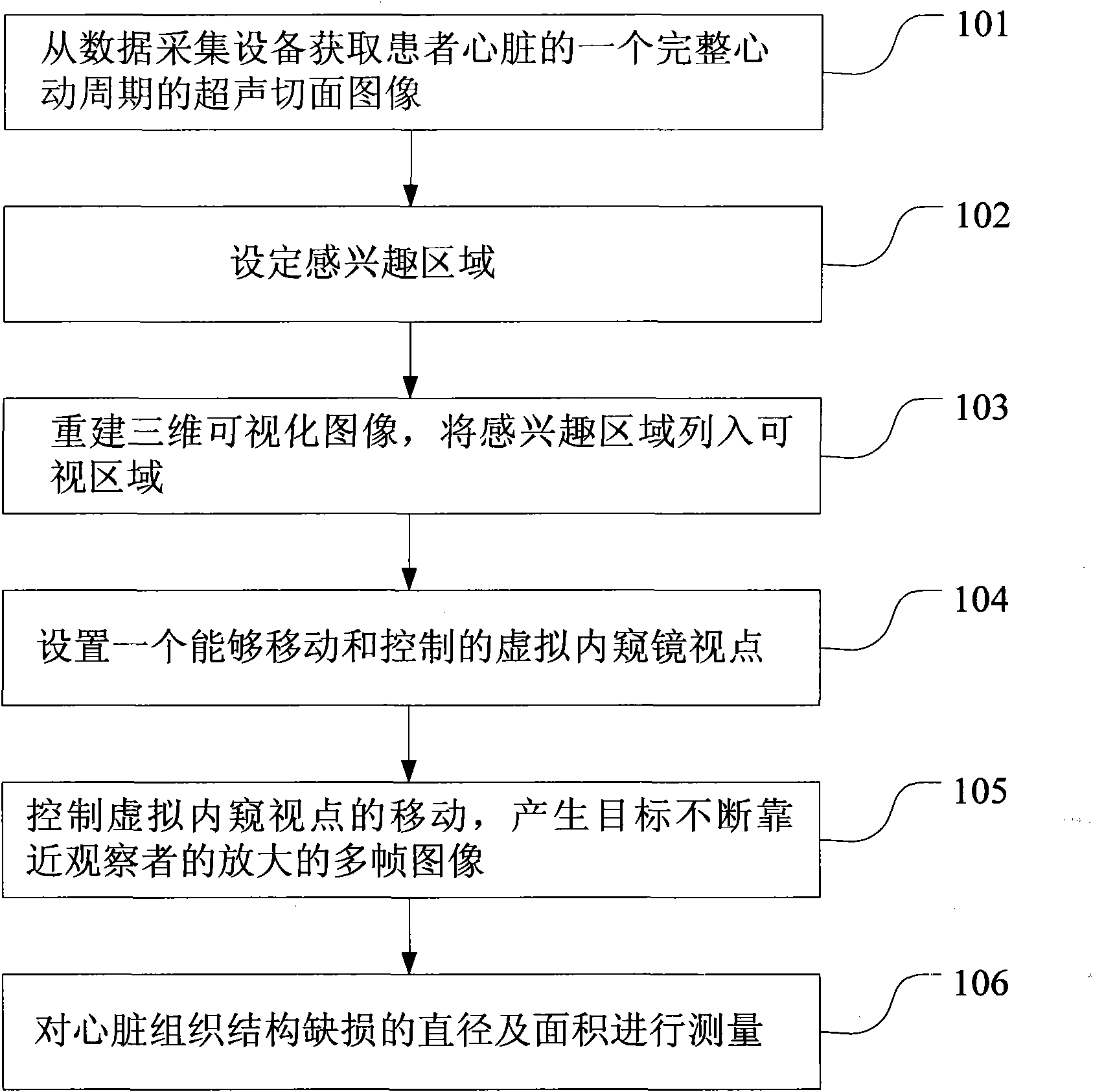 Method for executing three-dimensional cardiac ultrasound virtual endoscopy