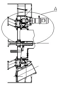 Detachable slewing bearing fixing device of shield heading machine cutter head driving mechanism