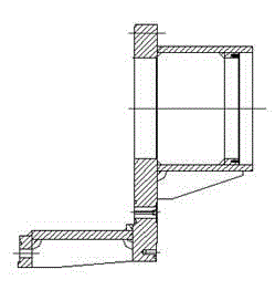 Detachable slewing bearing fixing device of shield heading machine cutter head driving mechanism