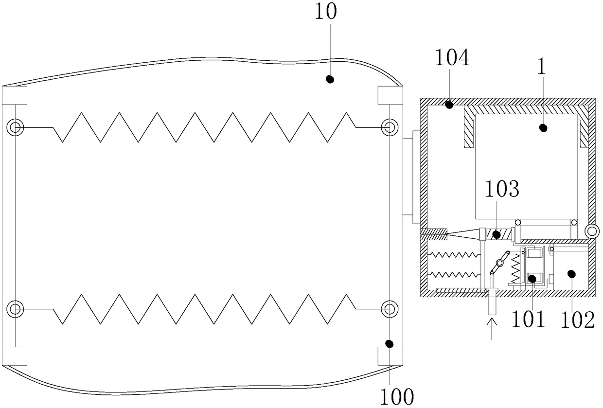 Mobile robot type drilling device for drilling of ceilings and walls