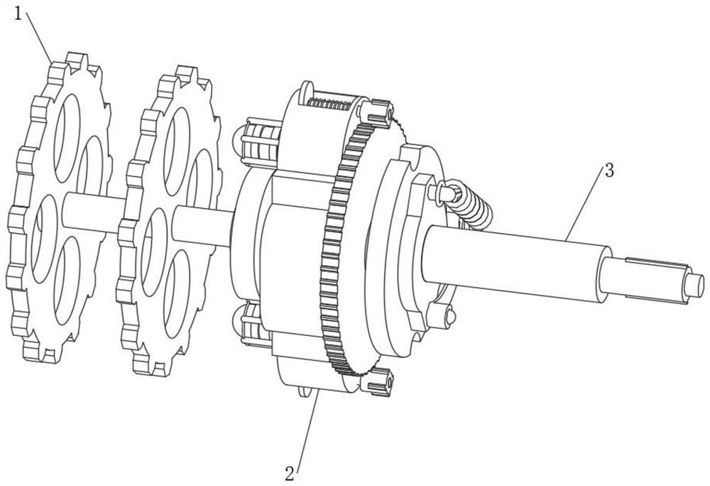 Push type deceleration buffer adjusting structure