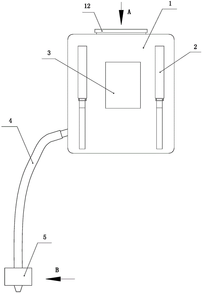 Fertilizer device for corn heart-losing agent