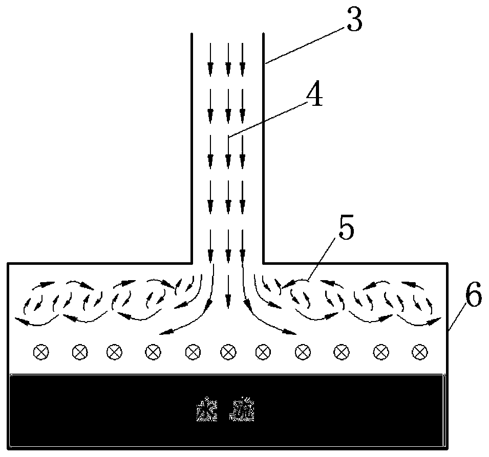 A diversion structure for ventilation and air supply facilities in open flow flood discharge tunnels