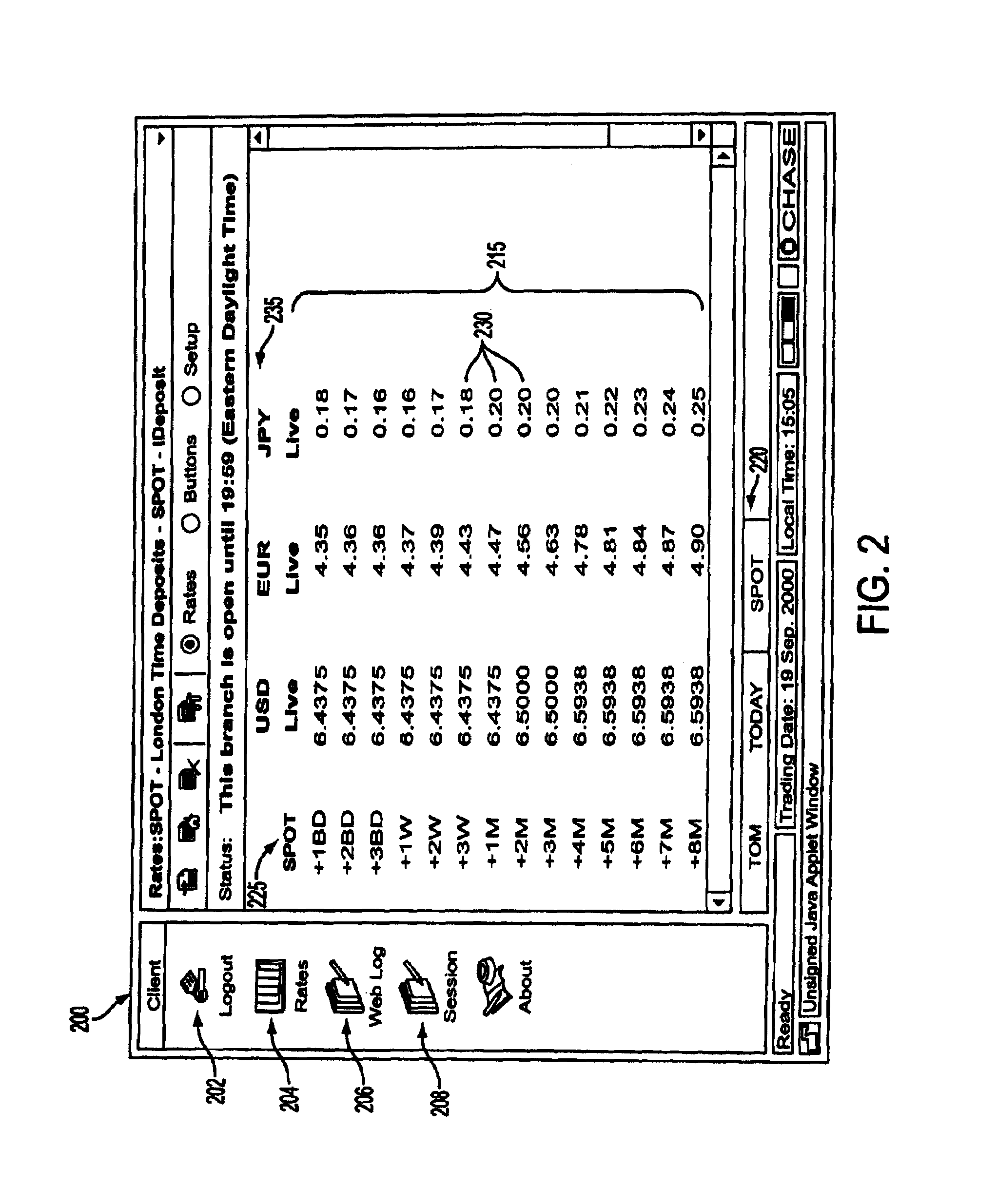 System and method for executing deposit transactions over the internet