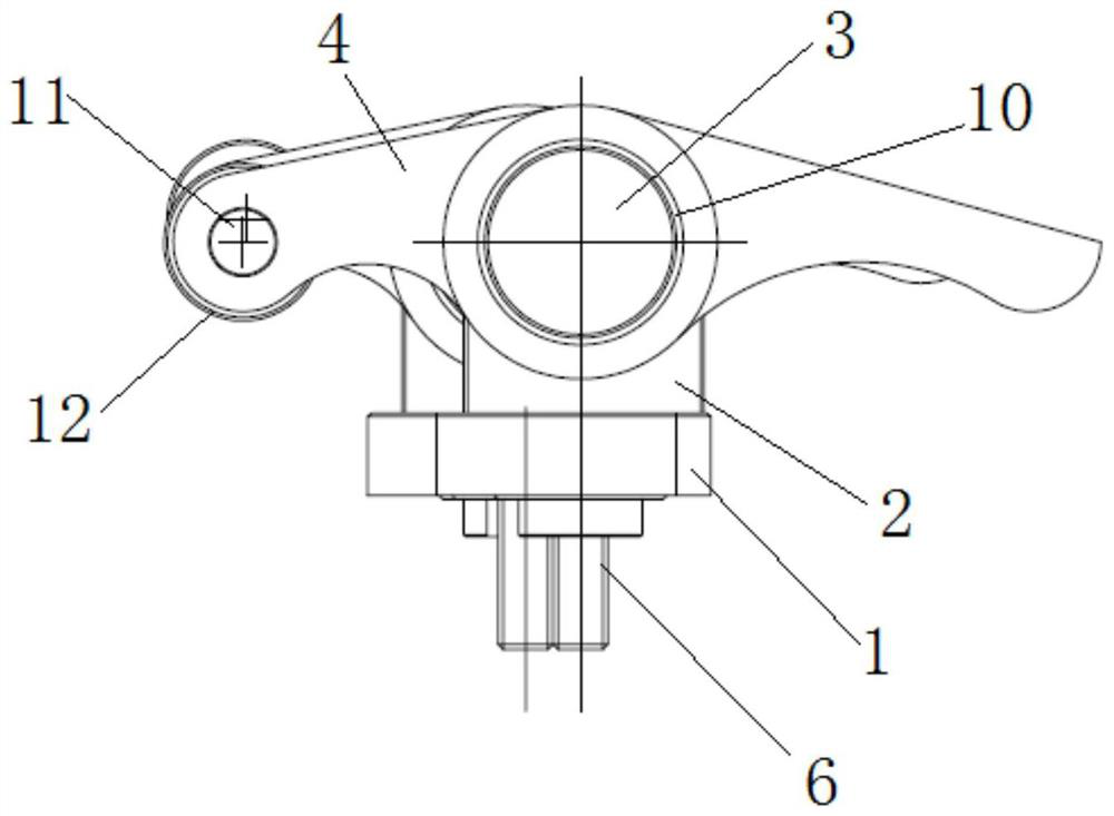 Rocker arm seat and rocker arm shaft assembly