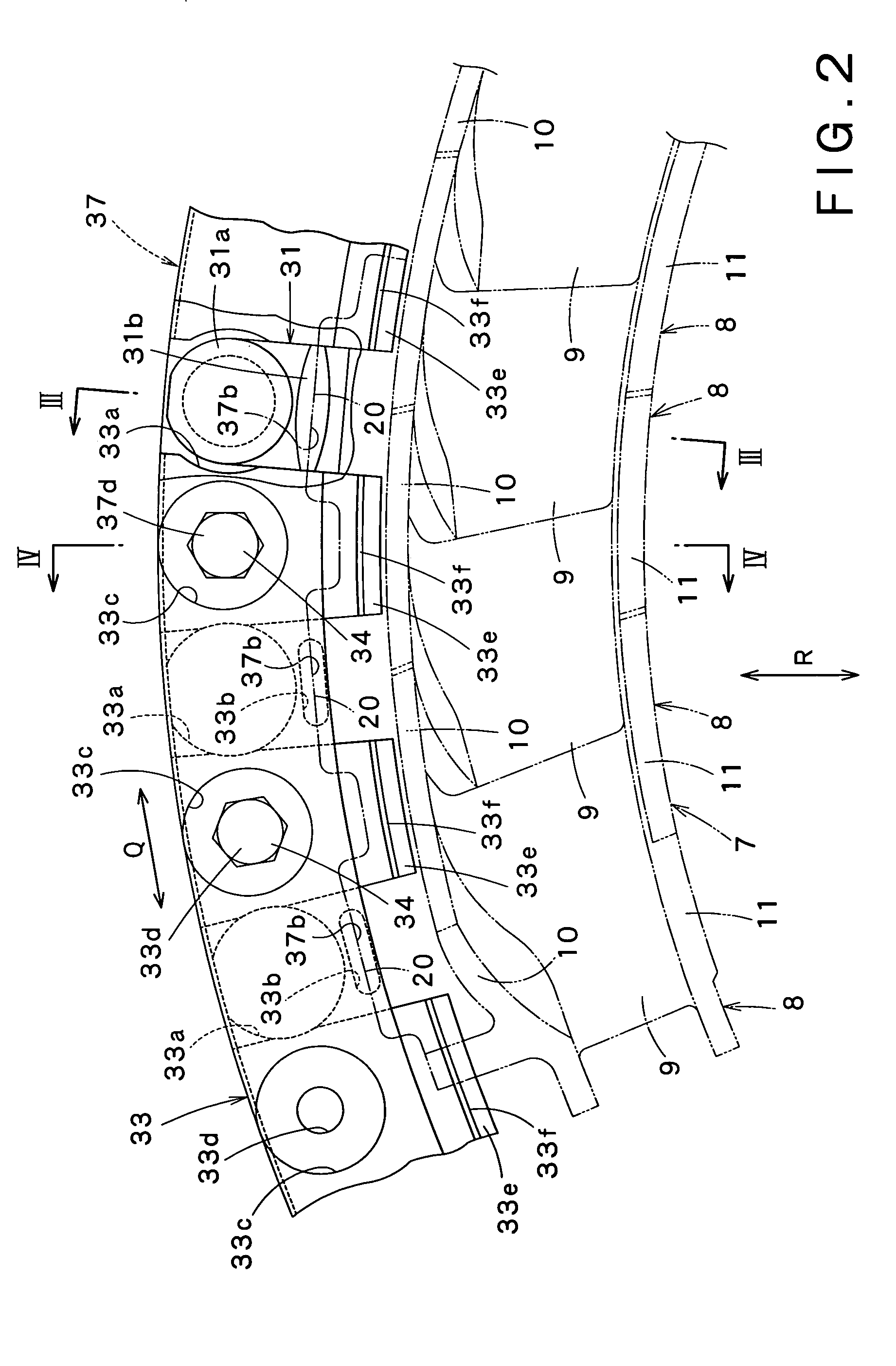 Turbine nozzle support structure