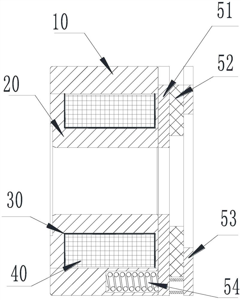 Stator structure and brake