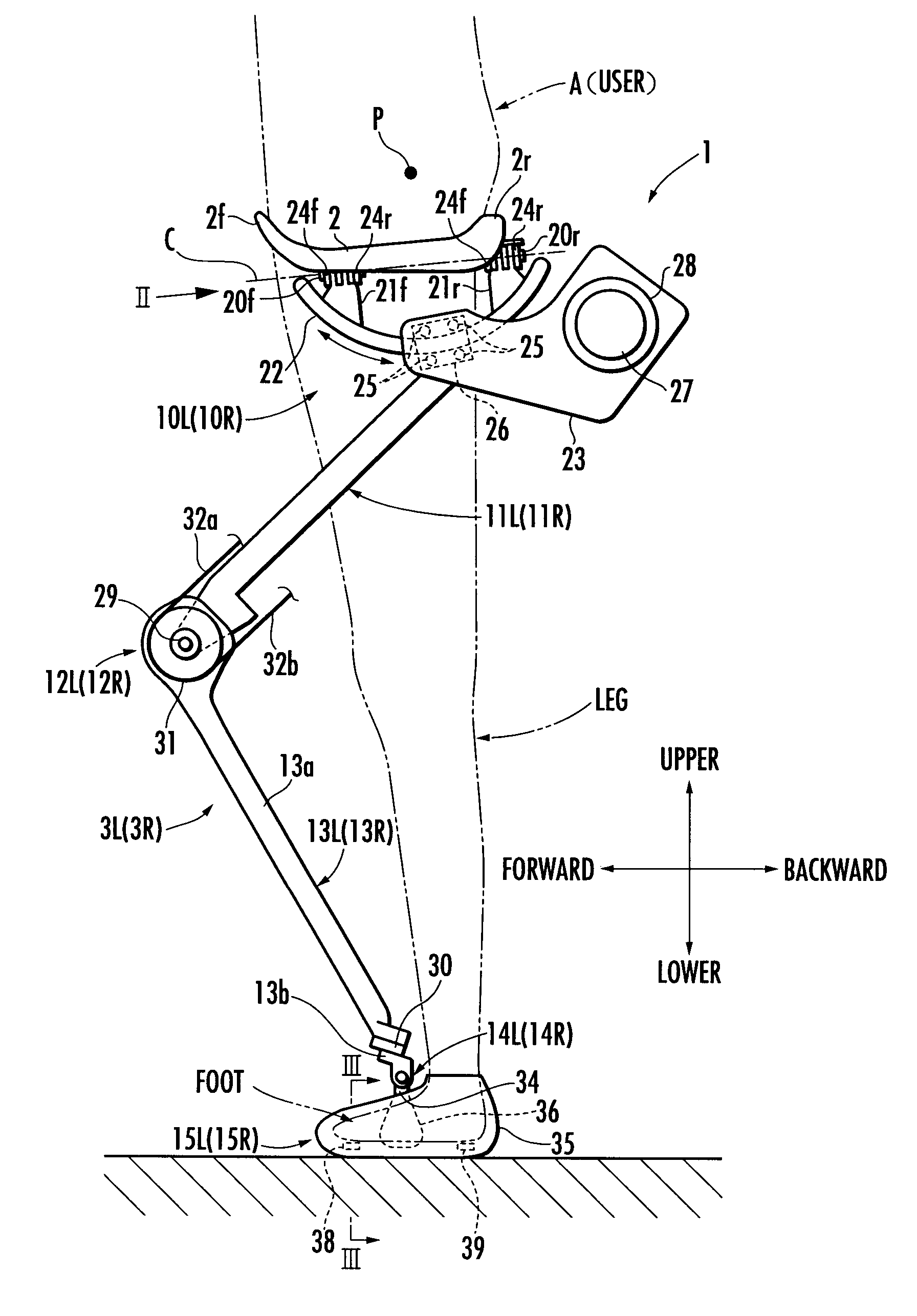 Controller for walking assistance device